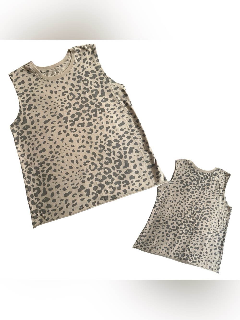 Zoe + Liv Tan Leopard Print Tank Top